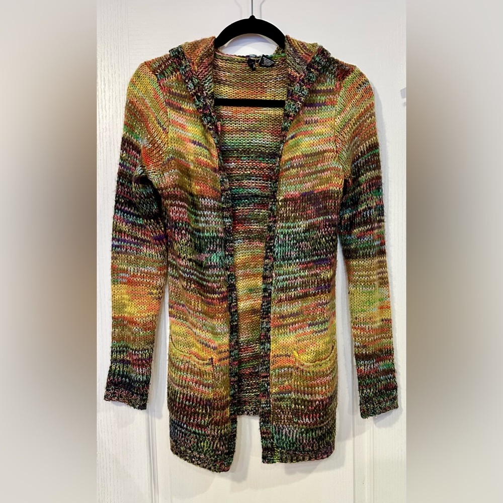 ULTRA FLIRT Multicolor Hooded Cardigan